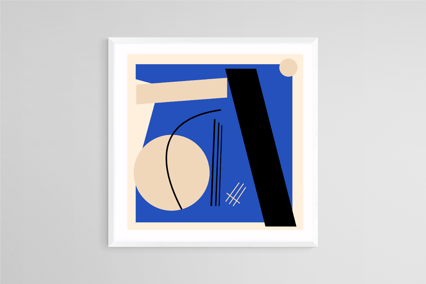 “Black and blue, left” - Limited edition print